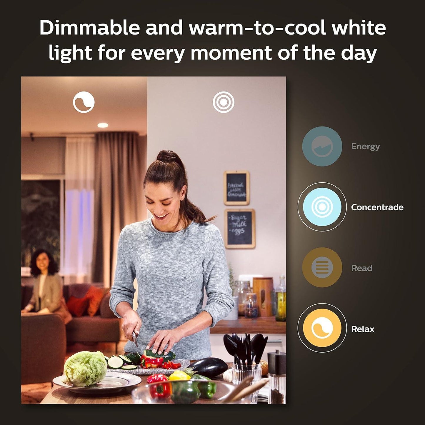 NEW Philips Hue Starter Kit: (3) E26 LED Smart Bulbs (75W) + Smart Button - Adjustable Color and Brightness, Voice Control, Easy Setup