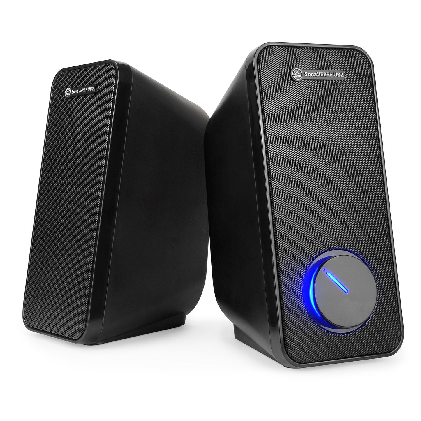 GOgroove SonaVERSE UB2 USB‑Powered 2‑Way Speakers (Blackout)