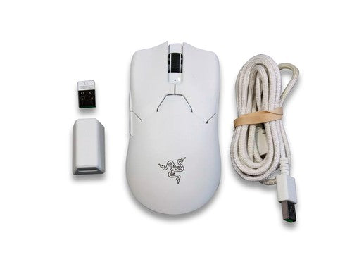 Razer Death Adder V3 Pro Gaming Mouse RZ01-04390200 – Ultra-Lightweight – White – Used