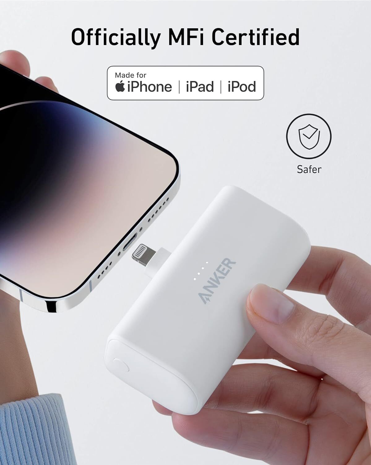 Anker 621 Power Bank Built‑In Lightning & USB‑C Connectors 5,000 mAh