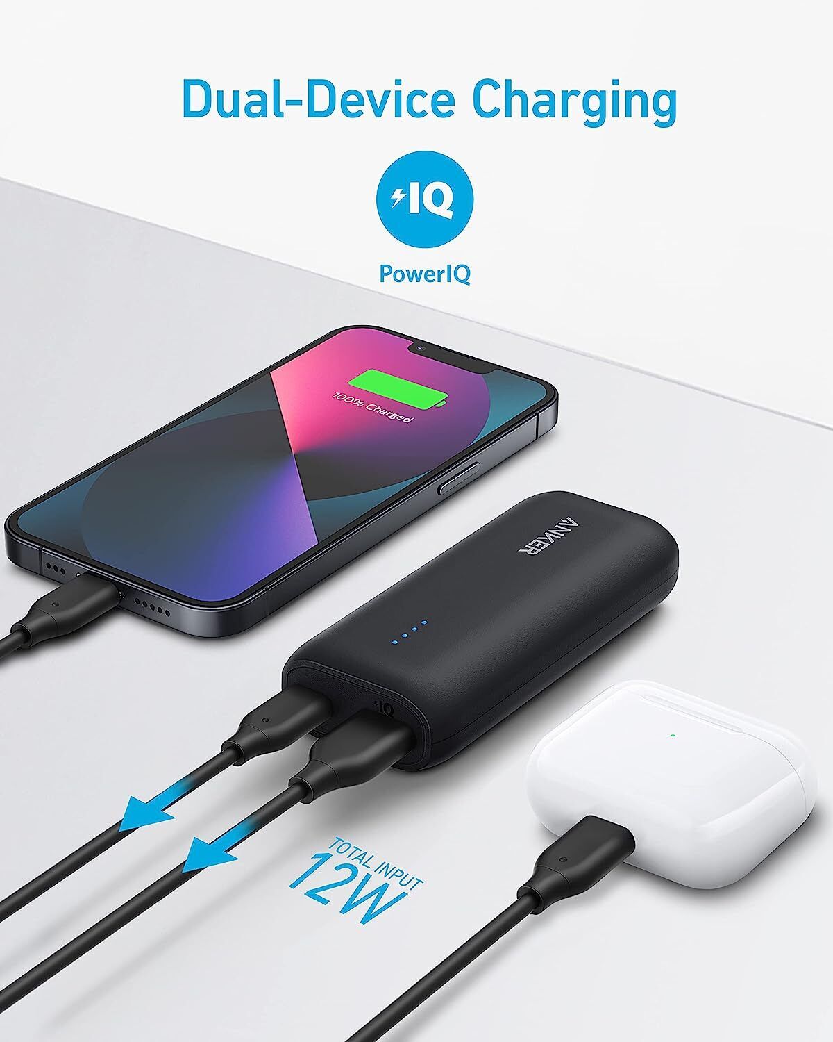Anker 321 Power Bank Dual USB Mini‑USB USB‑C High-Capacity 5 V