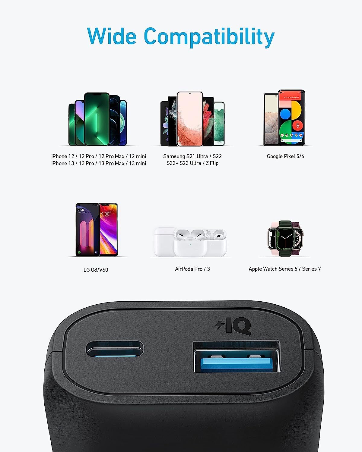 Anker 321 Power Bank Dual USB Mini‑USB USB‑C High-Capacity 5 V