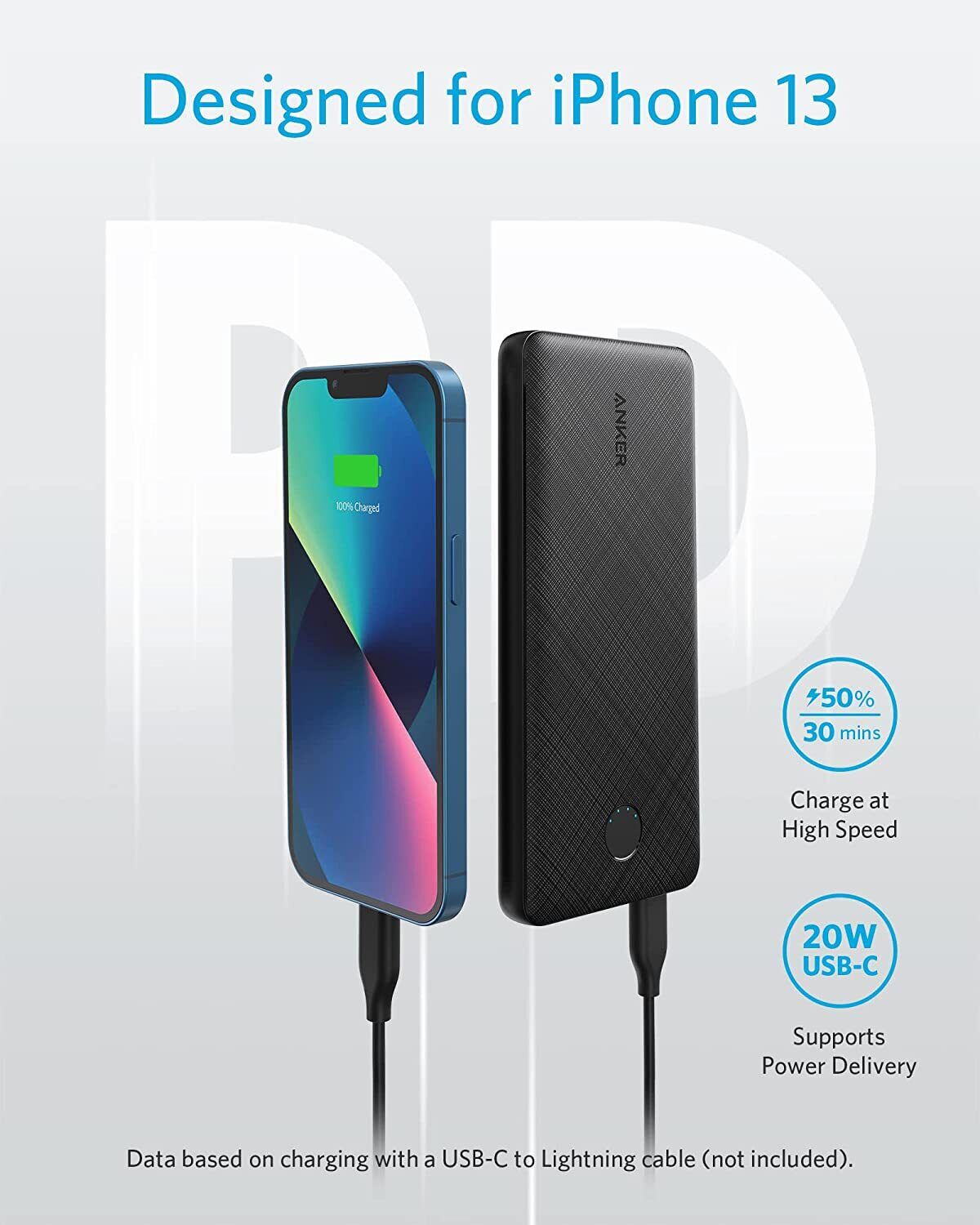 Anker Power Bank USB‑C PD Fast Charge 10,000 mAh