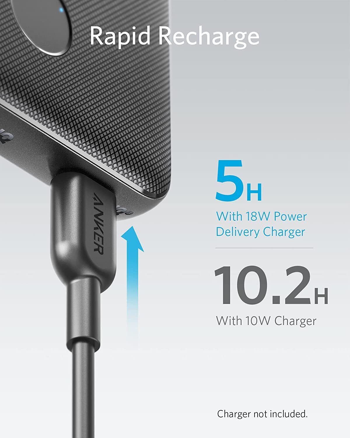 Anker Power Bank USB‑C PD Fast Charge 10,000 mAh