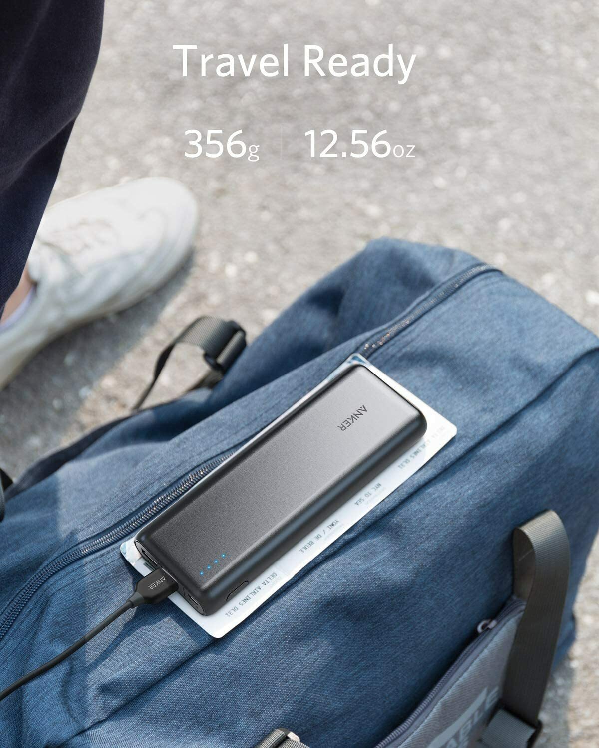 Anker PowerCore 20000 mAh | High‑Capacity Portable Charger | Black