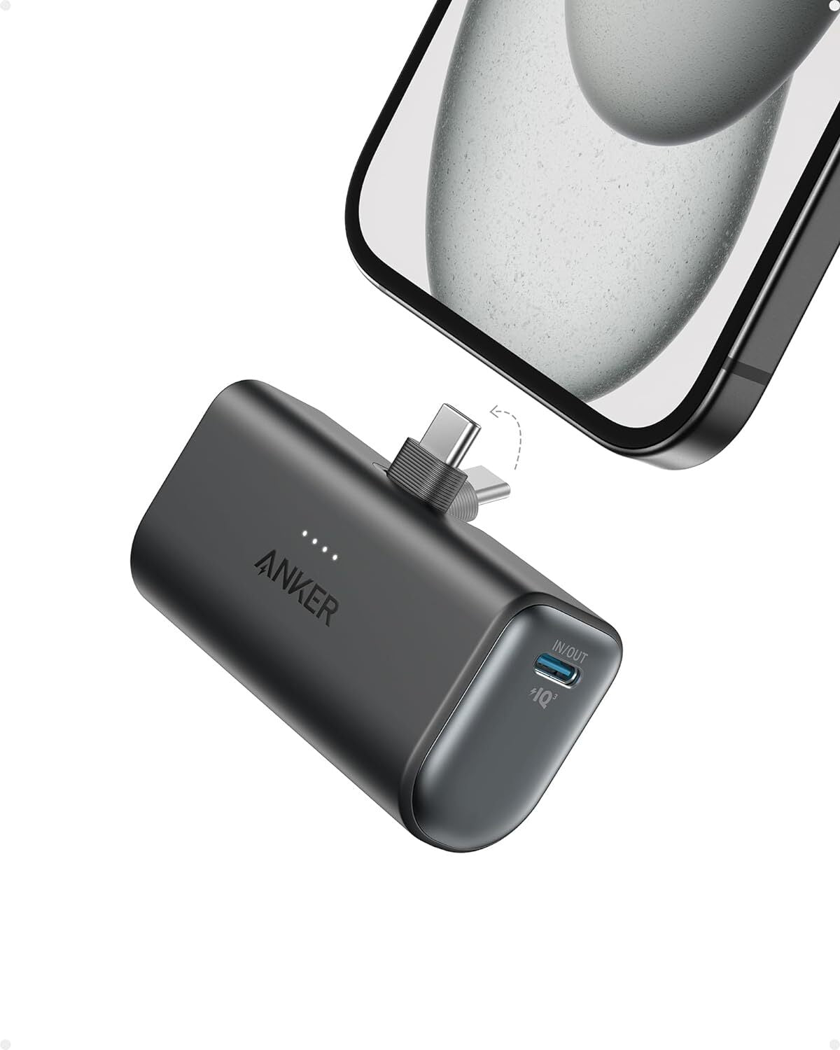 Anker Nano Power Bank Foldable USB‑C 5,000 mAh