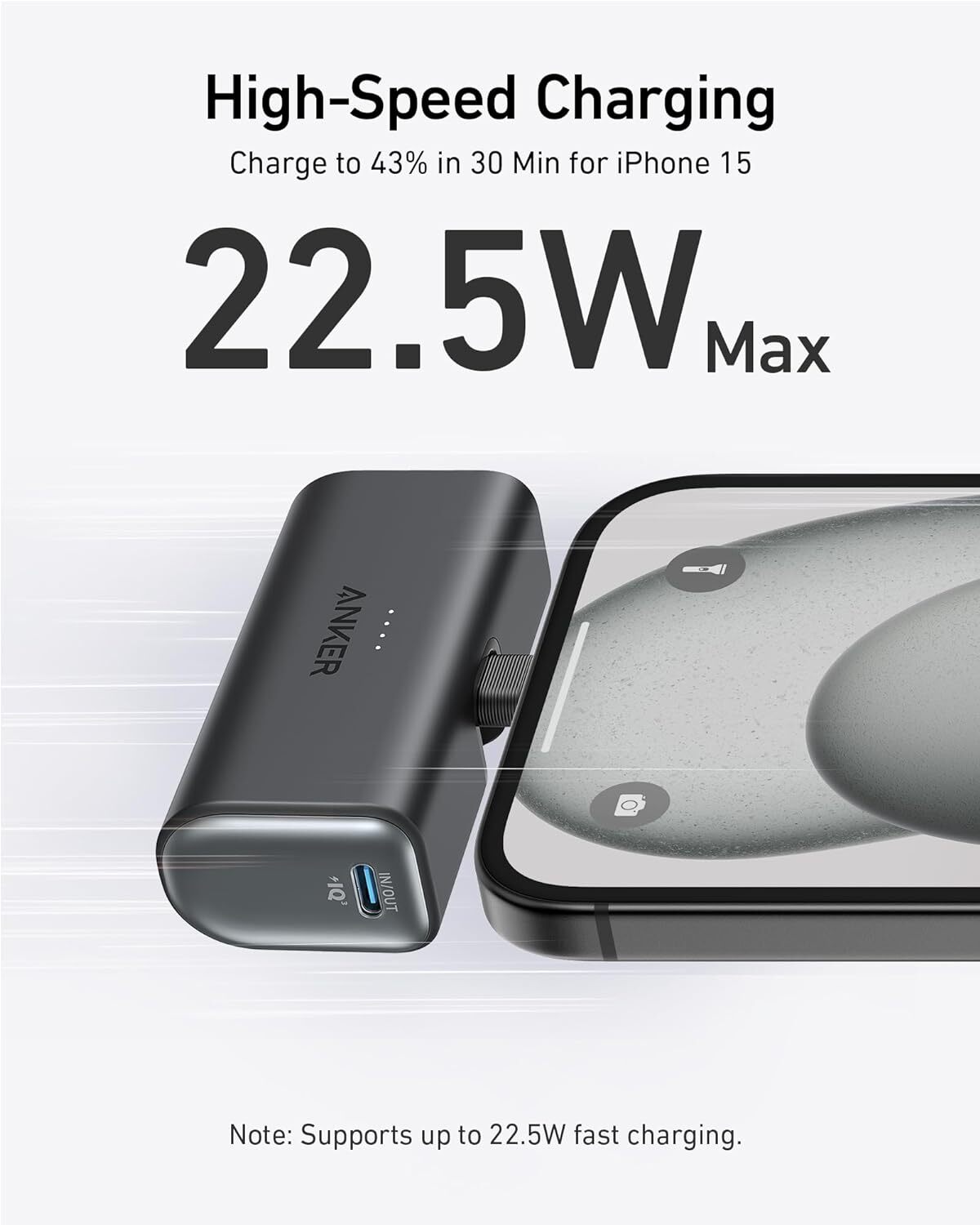 Anker Nano Power Bank Foldable USB‑C 5,000 mAh