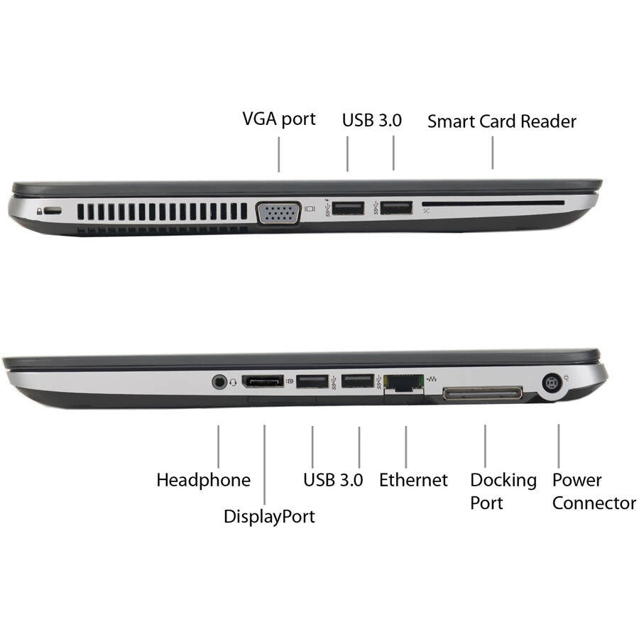 HP 14" EliteBook 840 G1 i5-4200U Laptop – Silver – 16GB/256GB SSD