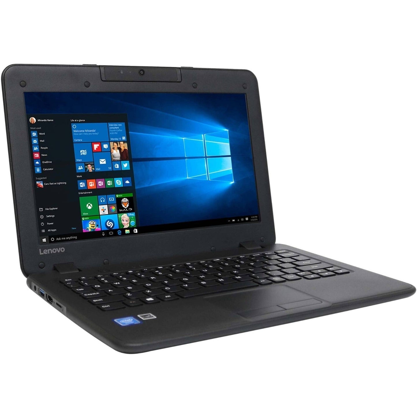 Lenovo 11.6" N22 80S6 Chromebook – Durable Student Laptop – 4GB RAM 64GB SSD WiFi – Refurbished
