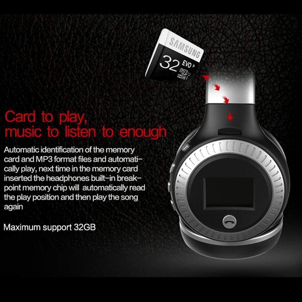 Zealot B19 Hi‑Fi Bass & LCD Display Ear-Cup (Over the Ear)