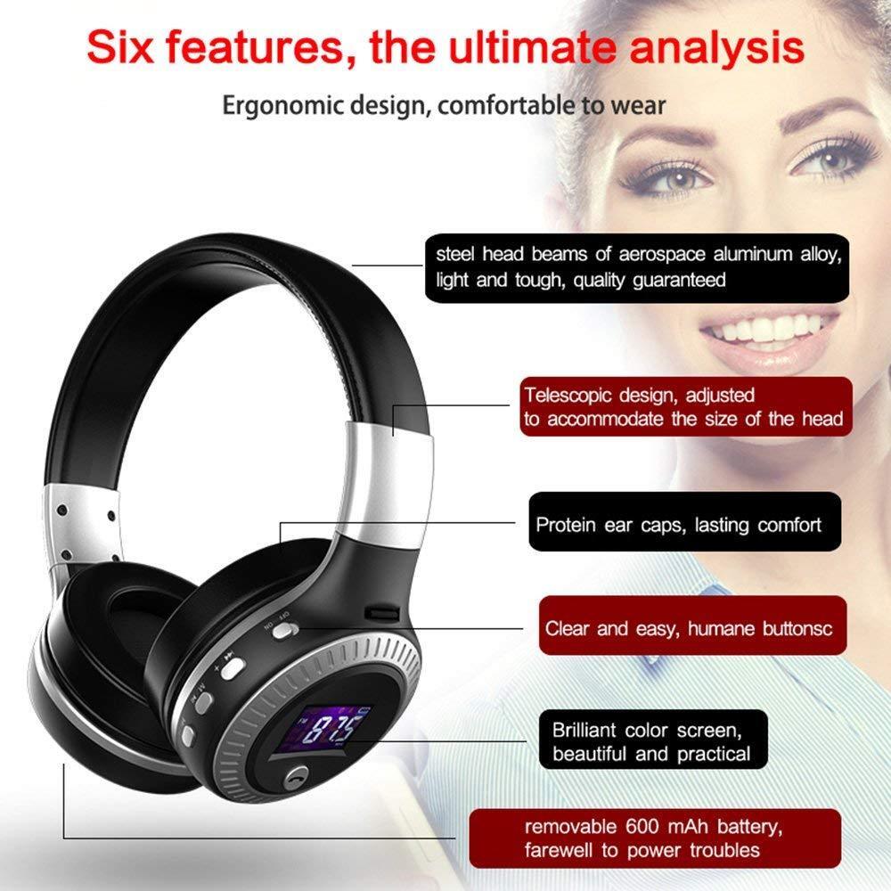 Zealot B19 Hi‑Fi Bass & LCD Display Ear-Cup (Over the Ear)
