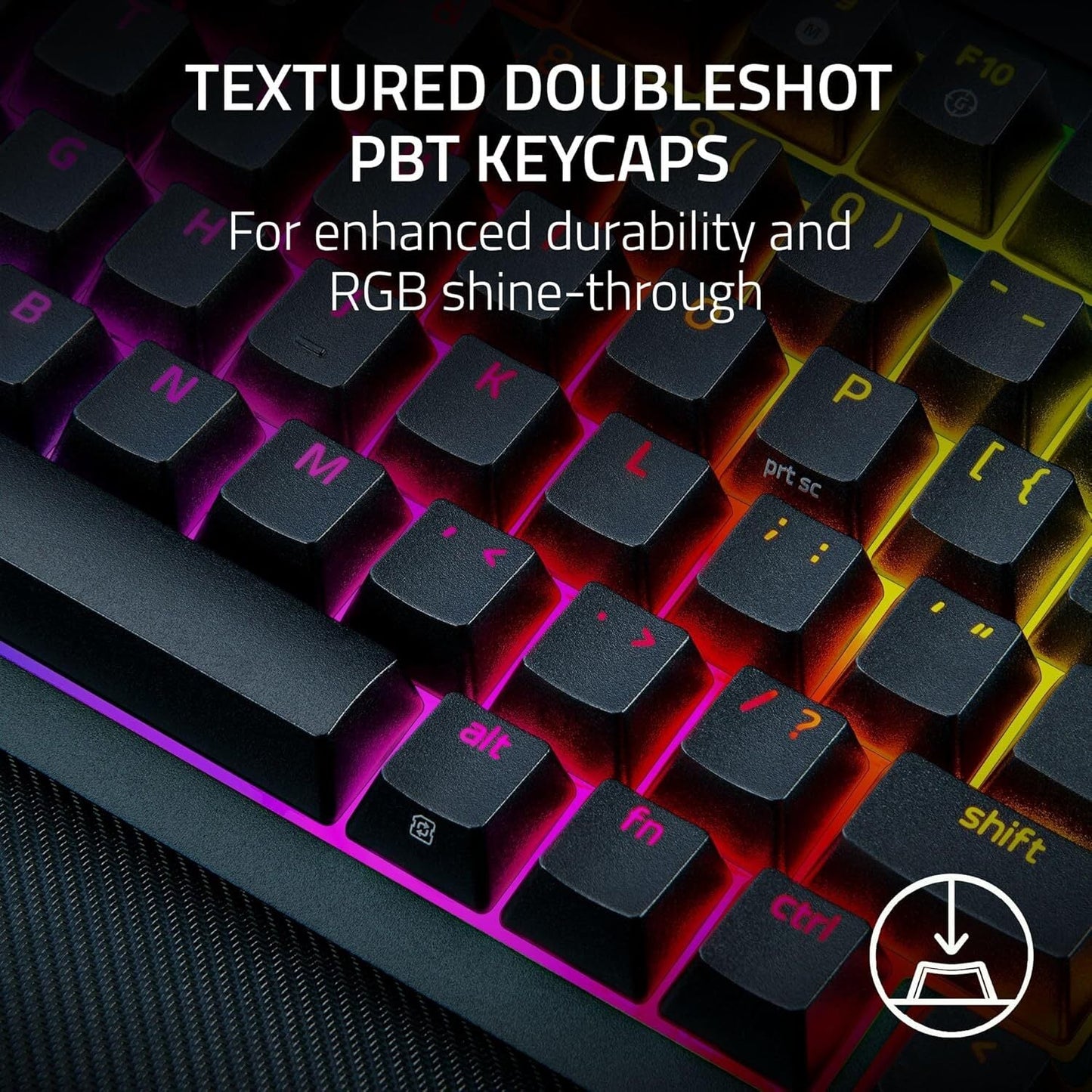 Razer BlackWidow V3 Pro Wireless Gaming Keyboard – Mechanical RGB – Black – Certified Refurbished