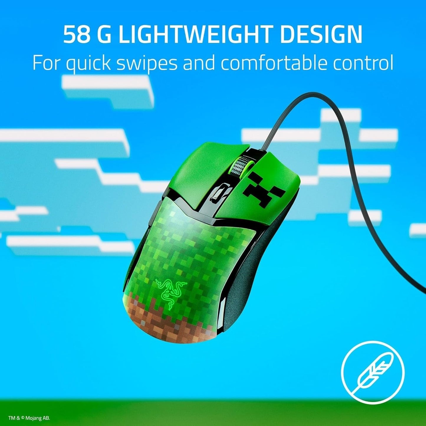Razer Viper V2 Pro Gaming Mouse – Ultra-Lightweight – Green – Wired – Certified Refurbished