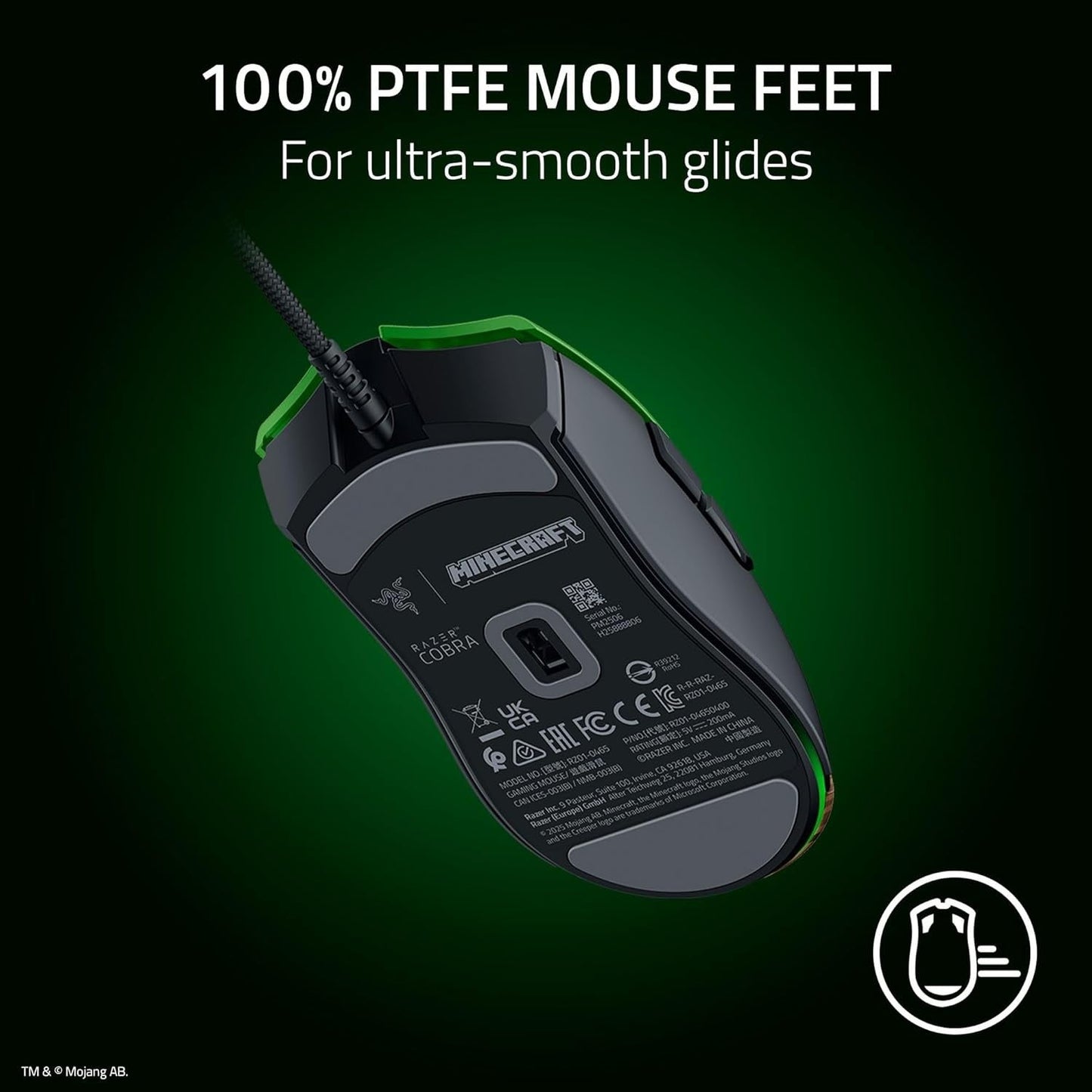 Razer Viper V2 Pro Gaming Mouse – Ultra-Lightweight – Green – Wired – Certified Refurbished