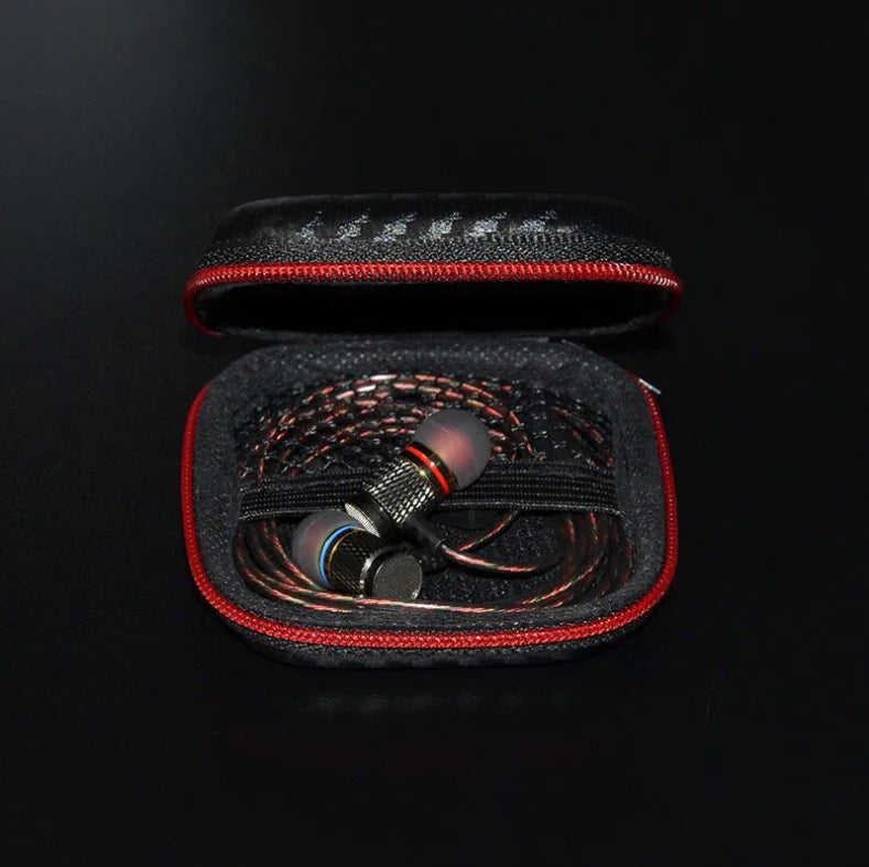 Square Headphone Case, EVA Storage Box for Electronics