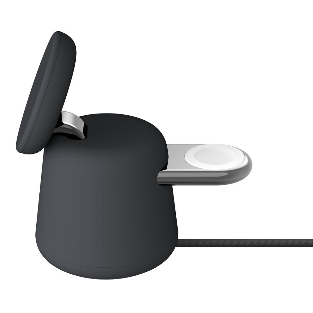 Belkin BoostCharge Pro 2-in-1 Wireless Charging Dock | MagSafe Compatibility | Adjustable Stand | 15W Fast Charge