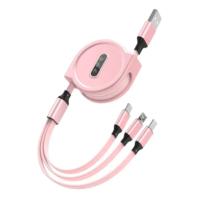 3-in-1 Retractable Fast Charging Cables for Devices