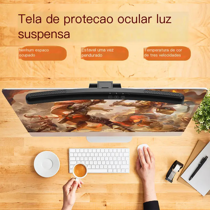 Éclairage d'ambiance asymétrique coloré pour moniteur, pour le soin des yeux