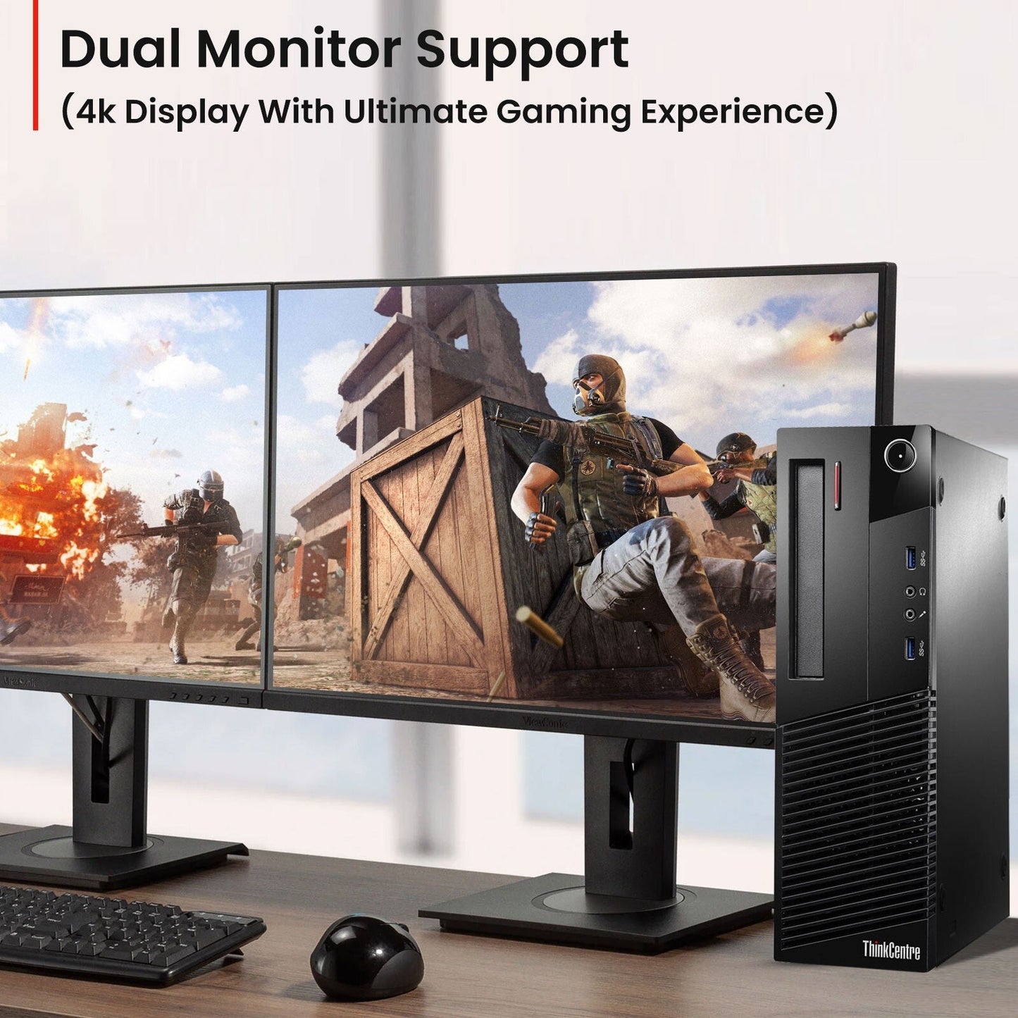 Gaming Lenovo ThinkCentre Business Desktop Intel 3.20GHz 16GB RAM 1TB HDD Windows 11 Pro