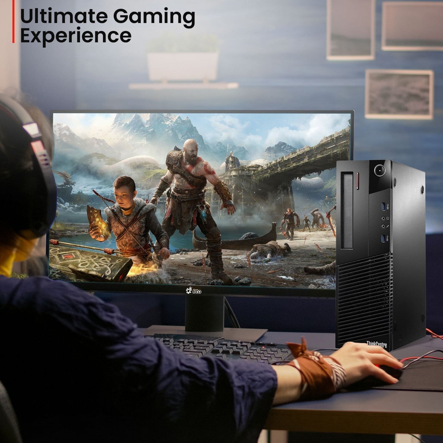 Gaming Lenovo ThinkCentre Business Desktop Intel 3.20GHz 16GB RAM 1TB HDD Windows 11 Pro