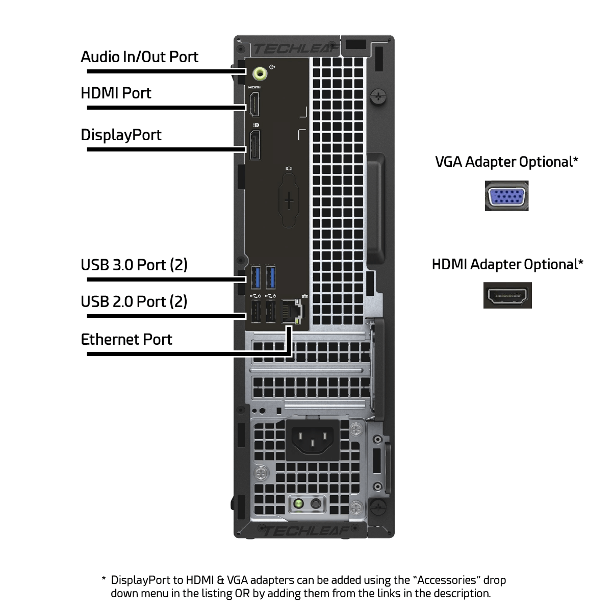 Dell OptiPlex 3060 Desktop – 1 TB Storage – 8th Gen - Very Good Refurbished