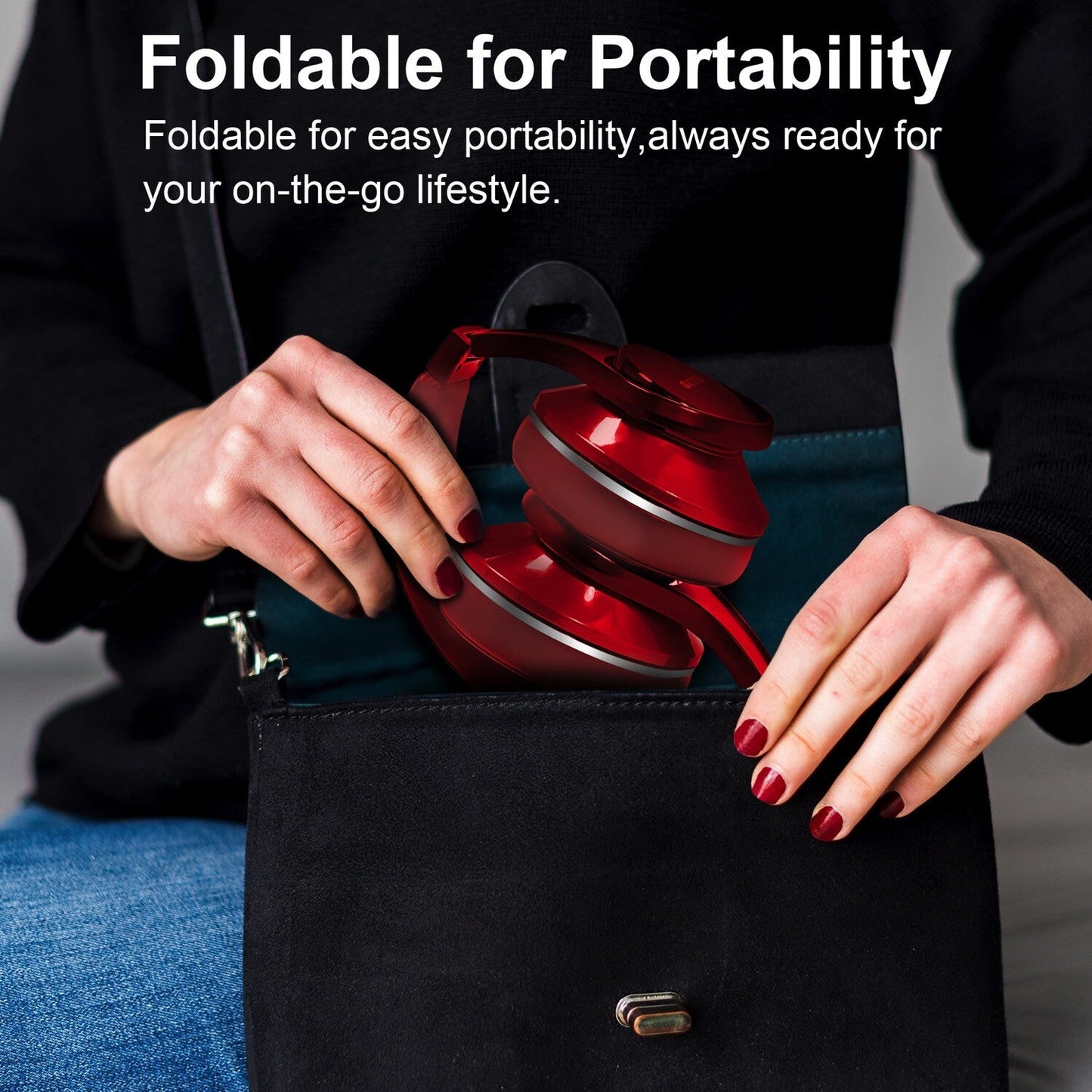 Voistek TH20S Bluetooth 5.3 & 3.5 mm Jack Over‑Ear Ear‑Cup