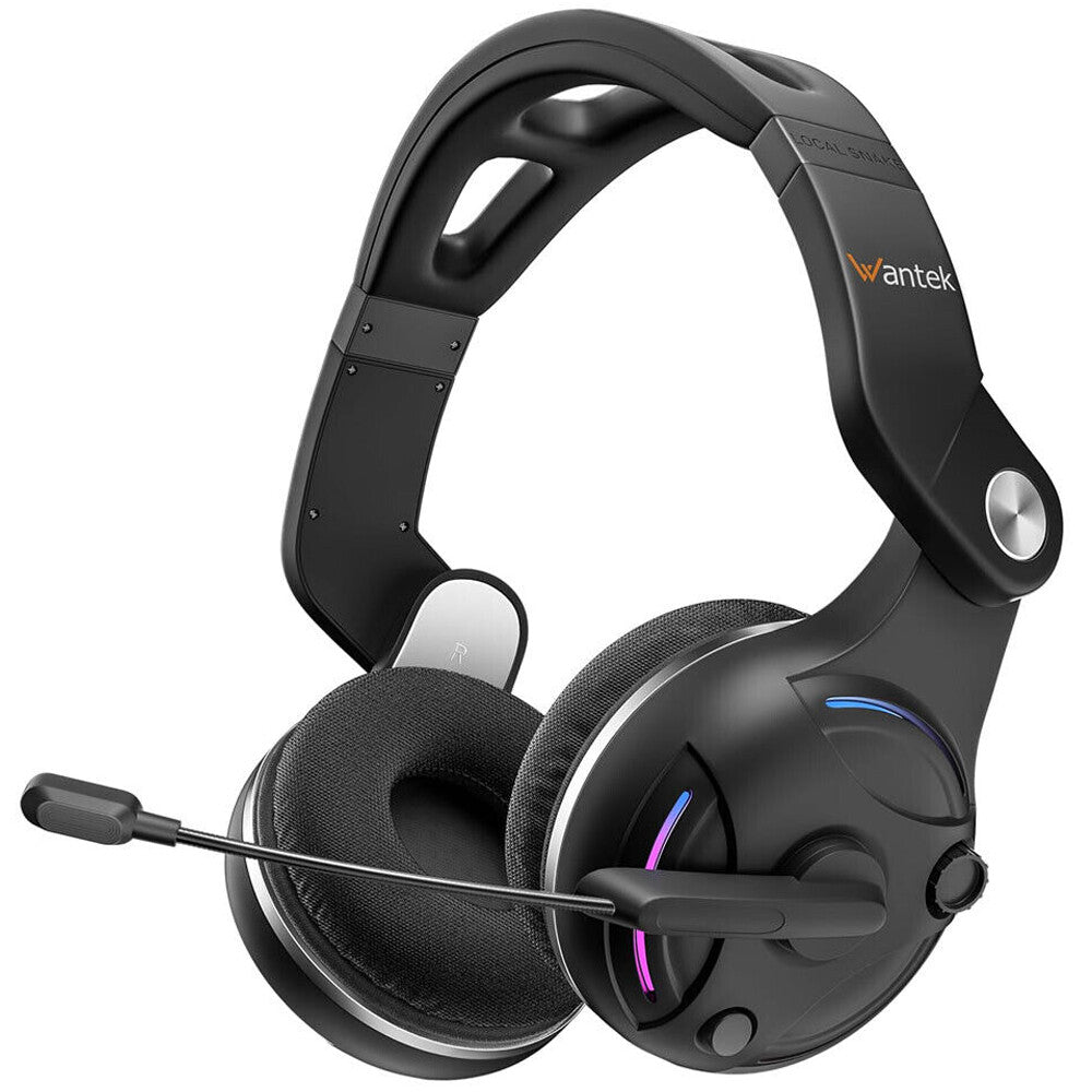 Wantek T2L Wireless Noise-Canceling Headset Black
