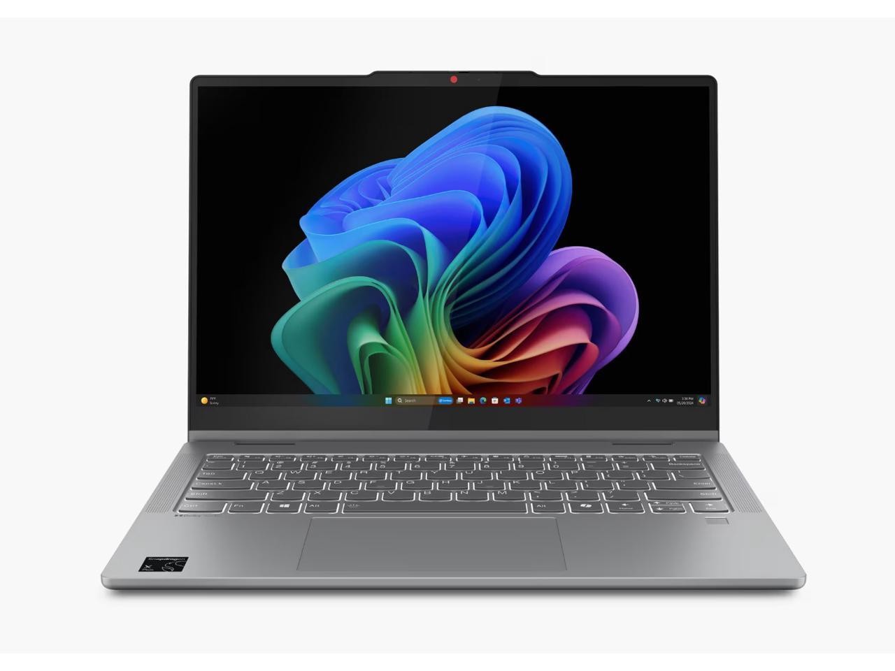 Lenovo 14" IdeaPad 5 Qualcomm Touchscreen Laptop (Gray) 8GB/256GB SSD – Refurbished
