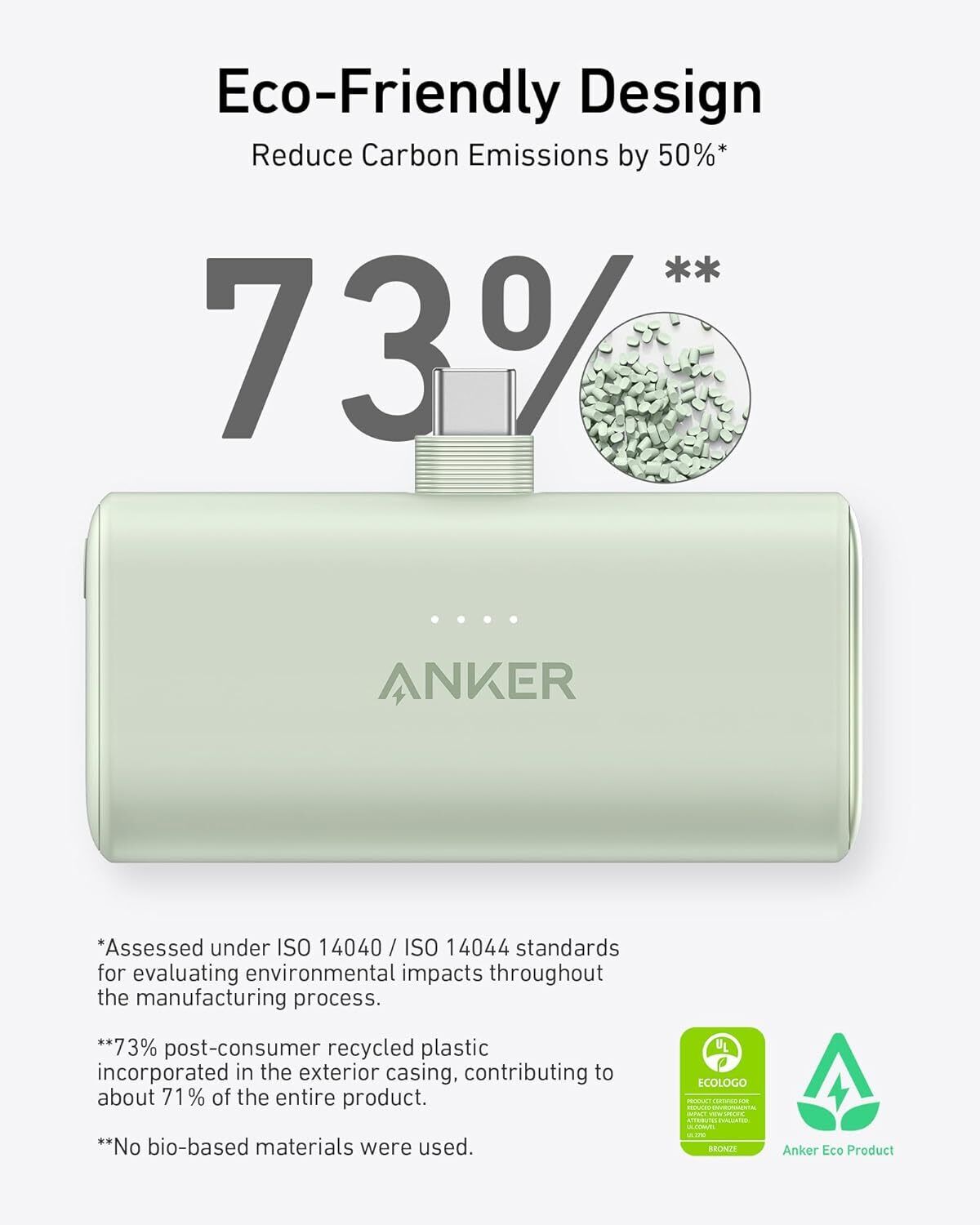 Anker Nano Power Bank   Foldable USB‑C   5,000 mAh