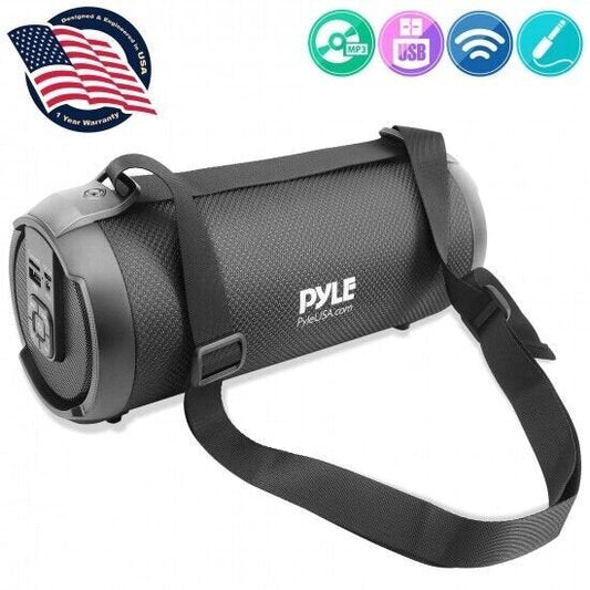 Pyle PBMSPG2BK  Portable Bluetooth Boom Box  No Storage New