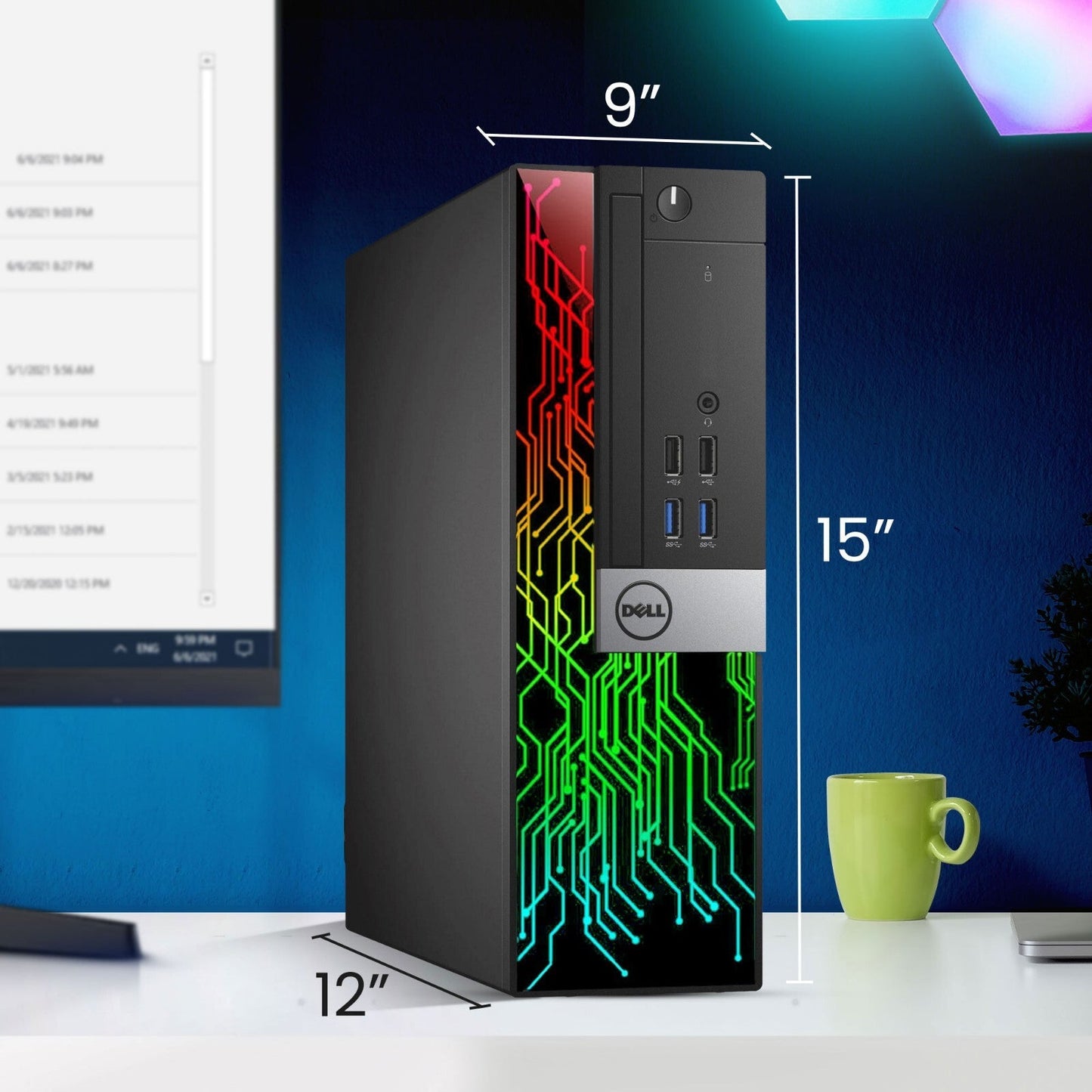Dell OptiPlex Desktop – 3.20 GHz – 1 TB SSD – Black [Excellent Refurbished]