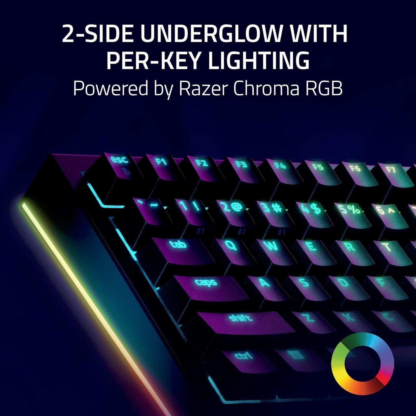 Razer BlackWidow V3 Pro Wireless Gaming Keyboard – Mechanical RGB – Black – Certified Refurbished