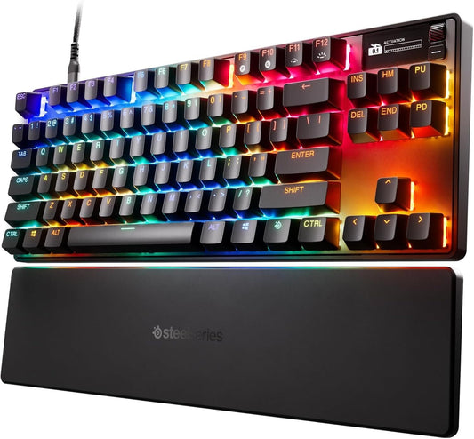 SteelSeries Apex Pro TKL Mechanical Gaming Keyboard – Black – Wired – Certified Refurbished