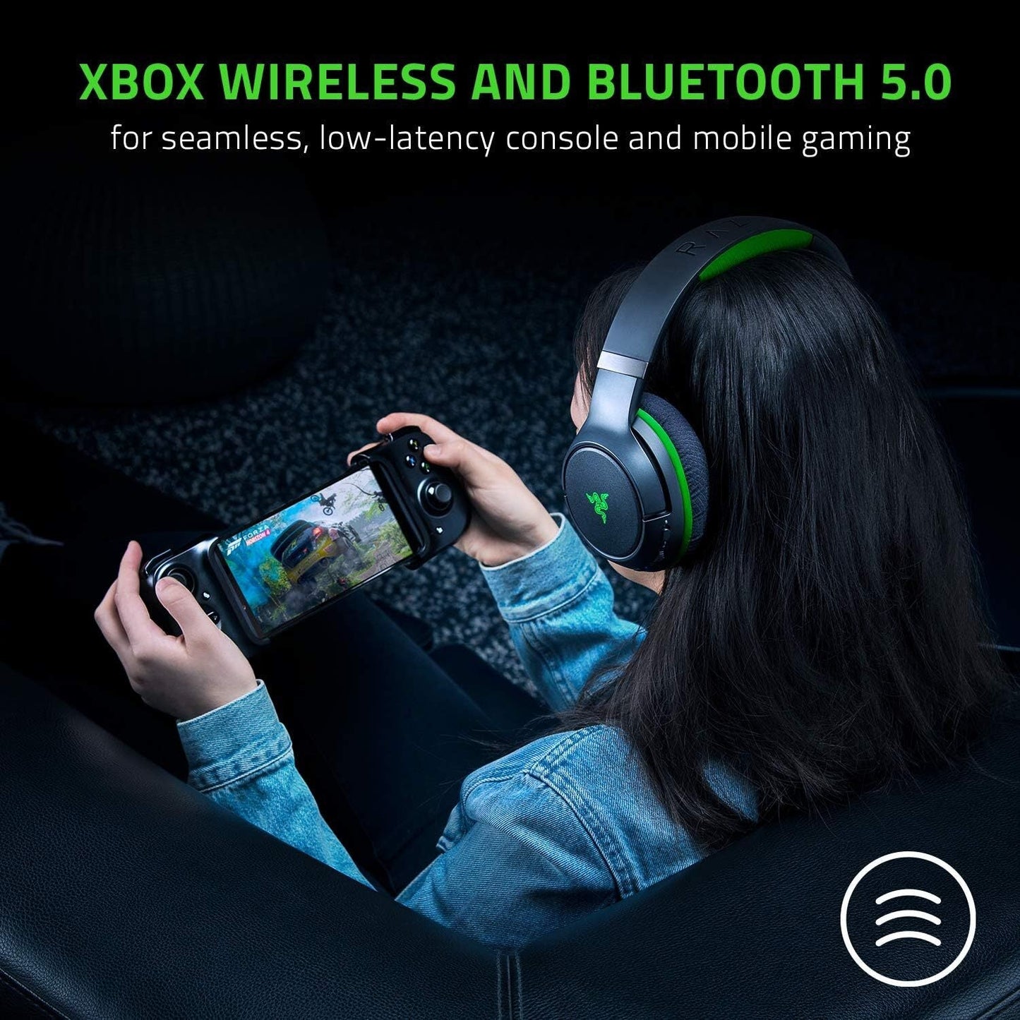 Razer Opus X Active Noise Cancelling Wireless Headphones – Black – Certified Refurbished