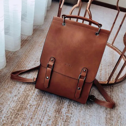 Women's Leather Travel Backpack (Ladies' Backpack)