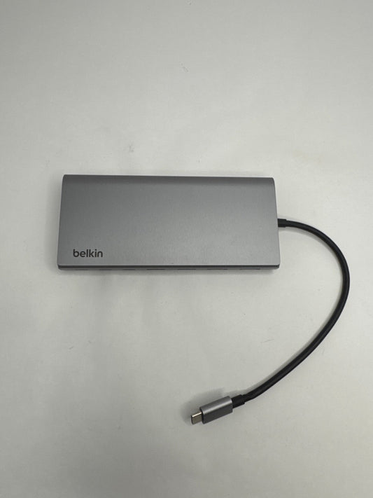 Belkin Connect USB-C 8-in-1 Hub – Dual HDMI Display, 100W PD, Ethernet, SD, USB for MacBook & USB-C Laptops